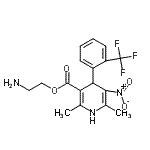 CAS#: 129238-72-8， 2-Aminoethyl 2,6-Dimethyl-5-Nitro-4-[2-(Trifluoromethyl)Phenyl]-1,4-Dihydro-3-Pyridinecarboxylate