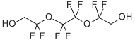structure of CAS# 129301-42-4, 2,2'-[(1,1,2,2-Tetrafluoro-1,2-Ethanediyl)Bis(Oxy)]Bis[2,2-Difluoro-Ethanol;2,2,4,4,5,5,7,7-Octafluoro-3,6-Dioxaoctane-1,8-Diol, Fluorinated Triethylene Glycol;2,2'-((Perfluoroethane-1,2-Diyl)Bis(Oxy))Bis(2,2-Difluoroethanol);1H,1H,8H,8H-OCTAFLUORO-3,6-DIOXAOCTANE-1,8-DIOL