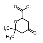 CAS#: 129536-96-5， 6,6-Dimethyl-4-Oxotetrahydro-2H-Pyran-2-Carbonyl Chloride