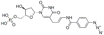 CAS#: 129623-36-5， [(2R,3S,5R)-5-[5-[(E)-3-[(4-Azidobenzoyl)Amino]Prop-1-Enyl]-2,4-Dioxopyrimidin-1-Yl]-3-Hydroxyoxolan-2-Yl]Methyl (Hydroxy-Phosphonooxyphosphoryl) Hydrogen Phosphate