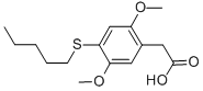 CAS 登录号：129658-08-8， 2-(2,5-二甲氧基-4-戊基硫基苯基)乙酸