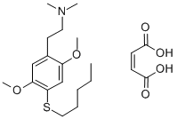 CAS#: 129658-18-0， 2,5-Dimethoxy-N,N-Dimethyl-4-(Pentylthio)-Benzeneethanamine (Z)-2-Butenedioate (1:1)
