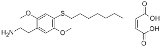 CAS#: 129658-28-2， 2-(4-Heptylsulfanyl-2,5-Dimethoxyphenyl)Ethanamine Butenedioate