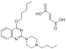 CAS#: 129664-03-5， 2-(4-Butyl-1-piperazinyl)-4-pentyloxyquinazoline fumarate