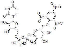 CAS#: 129726-82-5， [[(2R,3S,4R,5R)-5-(2,4-Dioxopyrimidin-1-Yl)-3,4-Dihydroxyoxolan-2-Yl]Methoxy-Hydroxyphosphoryl] [(2R,3R,4S,5R,6R)-3,4,5-Trihydroxy-6-[(2,4,6-Trinitrophenoxy)Methyl]Oxan-2-Yl] Hydrogen Phosphate