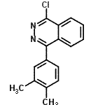 structure of CAS# 129842-38-2, 1-Chloro-4-(3,4-Dimethylphenyl)Phthalazine;MFCD03001385;AF-399/40768787;ZINC00332961