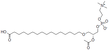 CAS#: 129879-41-0， [(2R)-2-Acetyloxy-3-(16-Hydroxy-16-Oxohexadecoxy)Propyl] 2-Trimethylazaniumylethyl Phosphate