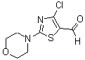 structure of CAS# 129880-84-8, 4-Chloro-2-(4-Morpholinyl)-5-Thiazolecarboxaldehyde;4-CHLORO-2-(4-MORPHOLINO)-THIAZOLE-5-CARBOXALDEHYDE;4-Chloro-2-(4-Morpholinyl)-5-Thiazolecarboxaldehyde;4-CHLORO-2-(4-MORPHOLINO)-5-THIAZOLECARBOXALDEHYDE