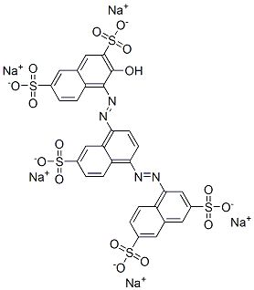 CAS#: 13000-39-0， Pentasodium 4-[[4-[(3,6-Disulphonato-1-Naphthyl)Azo]-7-Sulphonato-1-Naphthyl]Azo]-3-Hydroxynaphthalene-2,7-Disulphonate