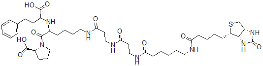 CAS#: 130007-46-4， epsilon-Biotinamidocaproyl-beta-ala-beta-ala-lisinopril