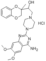 CAS#: 130045-74-8， 2-[4-(4-Amino-6,7-Dimethoxyquinazolin-2-Yl)Piperazin-1-Yl]-1-(2-Methyl-3H-1,4-Benzodioxin-2-Yl)Ethanol Hydrochloride
