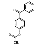 structure of CAS# 13031-44-2, 4-Benzoylphenyl Acetate;4-benzoylphenyl acetate;4-Benzoylphenyl acetate #;Acetic acid 4-benzoyl-phenyl ester