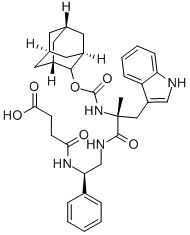 CAS#: 130332-27-3， 3-[[(1R)-2-[[(2R)-2-(2-Adamantyloxycarbonylamino)-3-(1H-Indol-3-Yl)-2-Methyl-Propanoyl]Amino]-1-Phenyl-Ethyl]Carbamoyl]Propanoic Acid