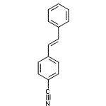 structure of CAS# 13041-79-7, 4-[(E)-2-Phenylvinyl]Benzonitrile;(E)-4-(2-Phenylethenyl)benzonitrile;4-(2-Phenylethenyl)benzonitrile;4-[(E)-2-Phenylethenyl]benzonitrile #