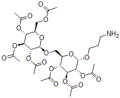 CAS#: 130495-62-4， [(2R,3R,4S,5R,6S)-4,5-Diacetyloxy-6-(3-Aminopropoxy)-2-[[(2R,3R,4S,5R,6R)-3,4,5-Triacetyloxy-6-(Acetyloxymethyl)Oxan-2-Yl]Oxymethyl]Oxan-3-Yl] Acetate