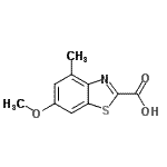 CAS#: 130593-22-5， 6-Methoxy-4-Methyl-1,3-Benzothiazole-2-Carboxylic Acid