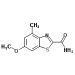 CAS#: 130593-23-6， 6-Methoxy-4-Methyl-1,3-Benzothiazole-2-Carboxamide