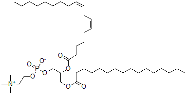 CAS#: 130614-06-1， [(2R)-3-Hexadecanoyloxy-2-[(6Z,9Z)-Octadeca-6,9-Dienoyl]Oxypropyl] 2-Trimethylazaniumylethyl Phosphate