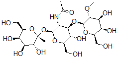 CAS#: 130648-54-3， N-[(2S,3R,4R,5S,6R)-4-[(2R,3R,4S,5R,6R)-4,5-Dihydroxy-6-(Hydroxymethyl)-3-Methoxyoxan-2-Yl]Oxy-5-Hydroxy-6-(Hydroxymethyl)-2-[(2S,3R,4S,5R,6R)-3,4,5-Trihydroxy-6-(Hydroxymethyl)-2-Methyloxan-2-Yl]Oxyoxan-3-Yl]Acetamide