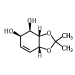 CAS#: 130669-76-0， (3aS,4R,5R,7aR)-2,2-Dimethyl-3A,4,5,7A-Tetrahydro-1,3-Benzodioxole-4,5-Diol