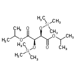 structure of CAS# 130678-42-1, Diisopropyl (2R,3R)-2,3-Bis[(Trimethylsilyl)Oxy]Succinate;(+)-Diisopropyl-O,O'-bis(trimethylsilyl)-L-tartrate;Di(1-methylethyl)-(2R,3R)-2,3-bis<(trimethylsilyl)oxy>butandioat;DIISOPROPYLO,O-BIS(TRIMETHYLSILYL)-L-TARTRATE