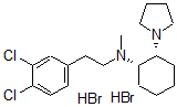 CAS#: 130693-92-4， (1S,2R)-N-[2-(3,4-Dichlorophenyl)Ethyl]-N-Methyl-2-Pyrrolidin-1-Ylcyclohexan-1-Amine Dihydrobromide