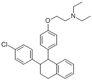 CAS#: 13073-86-4， 2-(4-(1,2,3,4-Tetrahydro-2-(4-Chlorophenyl)Naphthyl)Phenoxy)-Triethylamine