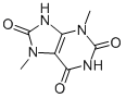 structure of CAS# 13087-49-5, 3,7-Dimethyl-9H-Purine-2,6,8-Trione;40409_Fluka;C16360;St5298945