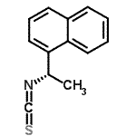 structure of CAS# 131074-55-0, 1-[(1S)-1-Isothiocyanatoethyl]Naphthalene;(S)-(+)-1-(1-Naphthyl)ethyl isothiocyanate;(S)-1-(1-Naphthyl)ethylisothiocyanate;ZINC02525813