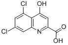 structure of CAS# 131123-76-7, 5,7-Dichloro-4-Hydroxy-2-Quinolinecarboxylicacid;5,7-Dichloro-4-Keto-1H-Quinoline-2-Carboxylic Acid;Spectrum3_001736;Kbioss_001935