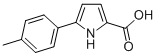 structure of CAS# 131172-59-3, 5-(4-Methylphenyl)-1H-Pyrrole-2-Carboxylic Acid;Zinc00135487