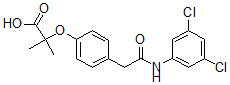 CAS#: 131179-94-7， 2-[4-[2-[(3,5-Dichlorophenyl)Amino]-2-Oxoethyl]Phenoxy]-2-Methylpropanoic Acid