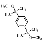 structure of CAS# 131182-68-8, 1,4-Phenylenebis[Methoxy(Dimethyl)Silane];1,4-Bis(methoxydimethylsilyl)benzene