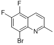 structure of CAS# 131190-82-4, 8-Bromo-5,6-Difluoro-2-Methyl-Quinoline;8-BROMO-5,6-DIFLUORO-2-METHYLQUINOLINE