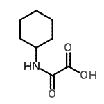 structure of CAS# 13144-62-2, (Cyclohexylamino)(Oxo)Acetic Acid;N -Cyclohexyl-oxalamic acid;acetic acid, (cyclohexylamino)oxo-;N -Cyclohexyl-oxalamic acid