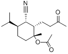 CAS#: 131447-90-0， [(1R,2S,3S,4S)-3-cyano-1-methyl-2-(3-oxobutyl)-4-propan-2-yl-cyclohexyl] ethanoate