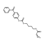 CAS#: 131513-00-3， 4-(4-Benzoylphenoxy)Carbonyloxybutyl Prop-2-Enoate