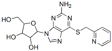 CAS#: 13153-28-1， 2-[2-Amino-6-(Pyridin-2-Ylmethylsulfanyl)Purin-9-Yl]-5-(Hydroxymethyl)Oxolane-3,4-Diol