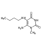 CAS#: 131598-63-5， 6-Amino-5-(Butylamino)-1-Methyl-2,4(1H,3H)-Pyrimidinedione