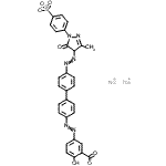 CAS#: 13164-93-7， Disodium 2-Hydroxy-5-[(4'-{[3-Methyl-5-Oxo-1-(4-Sulfonatophenyl)-4,5-Dihydro-1H-Pyrazol-4-Yl]Diazenyl}-4-Biphenylyl)Diazenyl]Benzoate