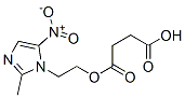 structure of CAS# 13182-87-1, [2-(2-Methyl-5-Nitro-1H-Imidazol-1-Yl)Ethyl] Hydrogen Succinate;4-[2-(2-Methyl-5-Nitro-Imidazol-1-Yl)Ethoxy]-4-Oxo-Butanoic Acid;4-[2-(2-Methyl-5-Nitro-1-Imidazolyl)Ethoxy]-4-Oxobutanoic Acid;4-Keto-4-[2-(2-Methyl-5-Nitro-Imidazol-1-Yl)Ethoxy]Butyric Acid