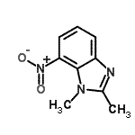 CAS#: 13183-06-7， 1,2-Dimethyl-7-Nitro-1H-Benzimidazole