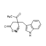 CAS#: 131920-07-5， 2-Acetyl-2-(1H-Indol-3-Ylmethyl)-4-Oxopentanenitrile