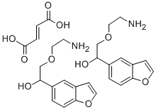 CAS#: 131964-87-9， alpha-((2-Aminoethoxy)methyl)-5-benzofuranmethanol (E)-2-butenedioate (2:1) (salt)