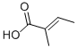 structure of CAS# 13201-46-2, 2-Methyl-2-Butenoic Acid;(E)-2-Methylbut-2-Enoic Acid;C08279;Tiglic Acid
