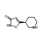 CAS#: 132033-59-1， 5-[(3S)-3-Piperidinyl]-1,2-Oxazol-3(2H)-One