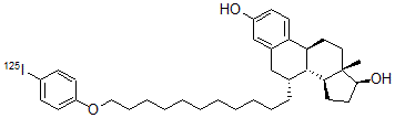 CAS#: 132054-36-5， 7alpha-(11-(4-(125I)Iodophenoxy)undecyl)-17beta-estradiol