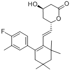 CAS#: 132100-55-1， (4S,6R)-6-[(E)-2-[2-(4-Fluoro-3-Methylphenyl)-4,4,6,6-Tetramethyl-1-Cyclohexenyl]Ethenyl]-4-Hydroxyoxan-2-One