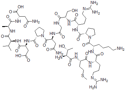 CAS#: 132116-62-2， Threonyl-methionyl-argininyl-lysyl-prolyl-arginyl-seryl-glycyl-asparaginyl-prolyl-aspartyl-valyl-alanyl-asparagine