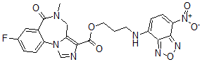 CAS#: 132305-66-9， 3-[(4-Nitro-2,1,3-Benzoxadiazol-7-Yl)Amino]Propyl 8-Fluoro-5-Methyl-6-Oxo-4H-Imidazo[1,5-a][1,4]Benzodiazepine-3-Carboxylate